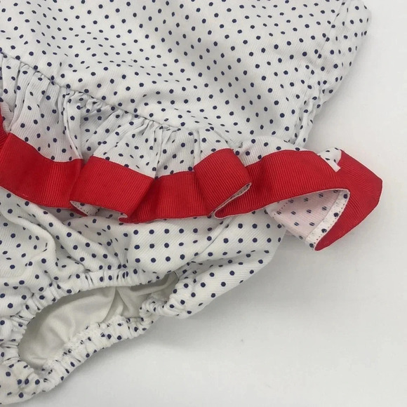 Eliza James 1 Piece Halter Ruffle Polka Dot Swim Summer Outfit 24 Months - Picture 3 of 4
